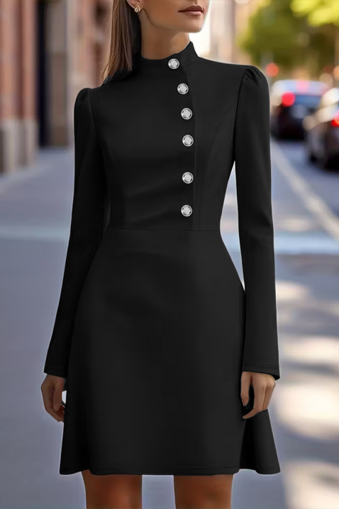 Φόρεμα VISOLGA BLACK, Χρώμα: μαύρο, IVET.EU - Εκπτώσεις έως -80%