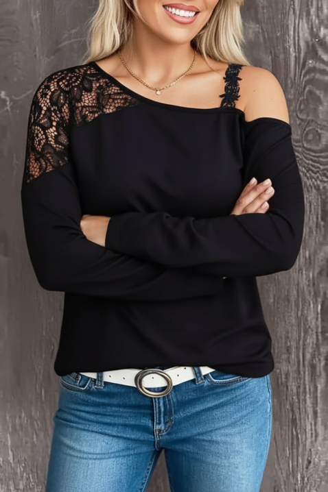 Γυναικεία μπλούζα FIORGELA, Χρώμα: μαύρο, IVET.EU - Εκπτώσεις έως -80%