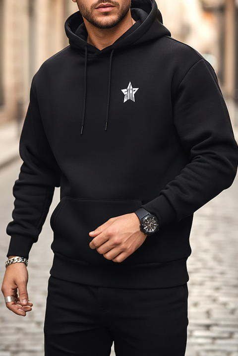 Ανδρικό φούτερ LOLZO, Χρώμα: μαύρο, IVET.EU - Εκπτώσεις έως -80%