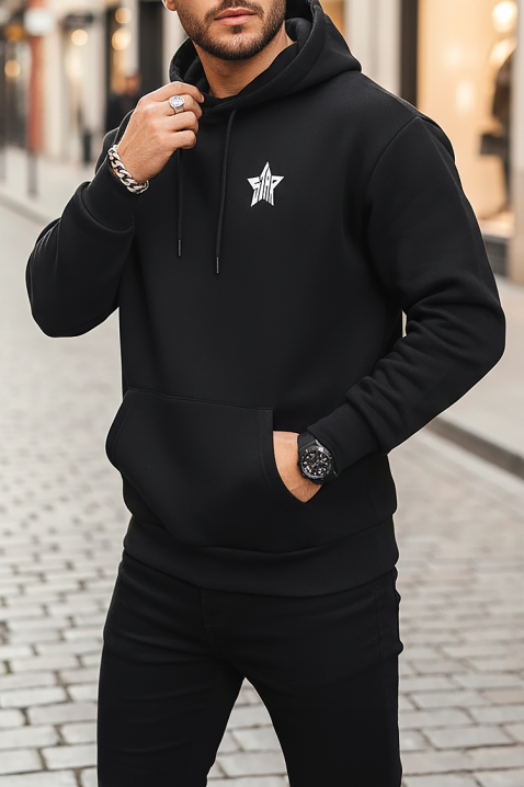 Ανδρικό φούτερ LOLZO, Χρώμα: μαύρο, IVET.EU - Εκπτώσεις έως -80%