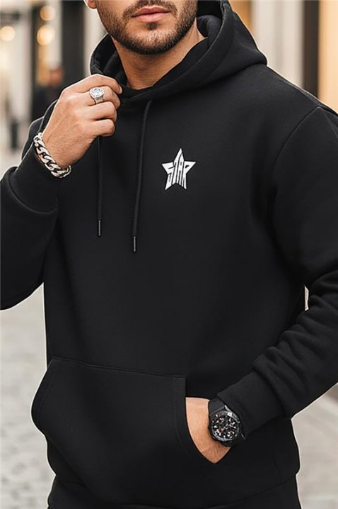 Ανδρικό φούτερ LOLZO, Χρώμα: μαύρο, IVET.EU - Εκπτώσεις έως -80%