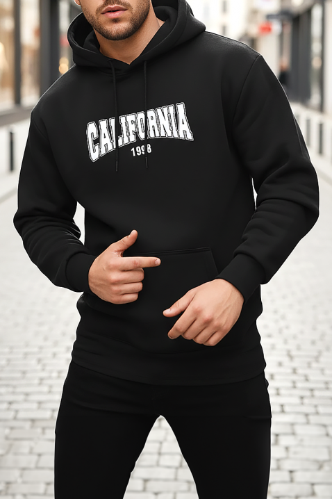 Ανδρικό φούτερ MOLFAN, Χρώμα: μαύρο, IVET.EU - Εκπτώσεις έως -80%