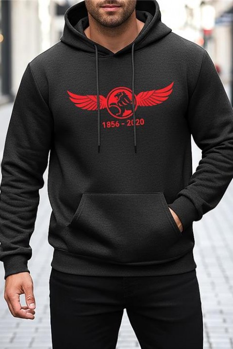 Ανδρικό φούτερ MIKELO, Χρώμα: μαύρο, IVET.EU - Εκπτώσεις έως -80%