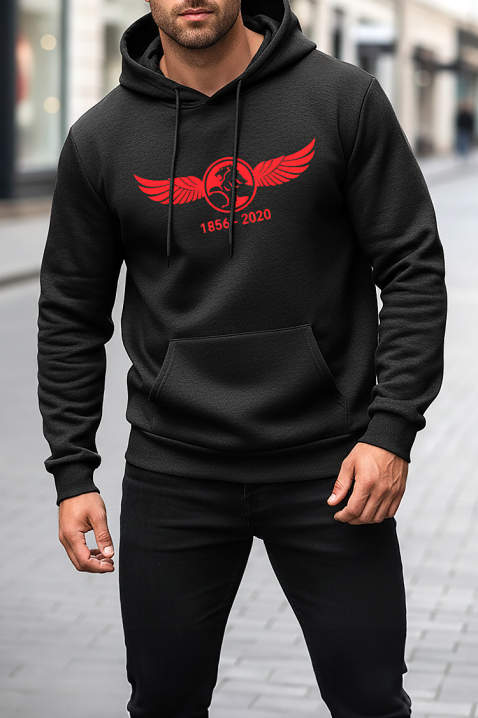 Ανδρικό φούτερ MIKELO, Χρώμα: μαύρο, IVET.EU - Εκπτώσεις έως -80%