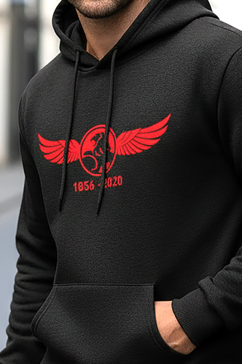 Ανδρικό φούτερ MIKELO, Χρώμα: μαύρο, IVET.EU - Εκπτώσεις έως -80%