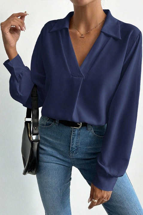 Γυναικεία μπλούζα MIOHEZA NAVY, Χρώμα: σκούρο μπλε, IVET.EU - Εκπτώσεις έως -80%