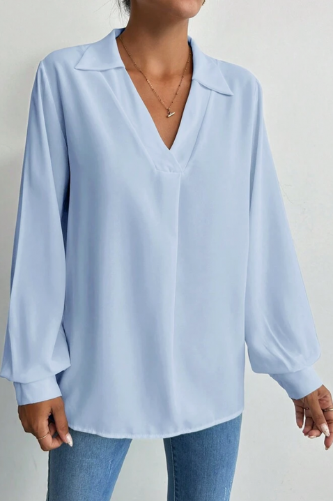 Γυναικεία μπλούζα MIOHEZA SKY, Χρώμα: Γαλάζιο, IVET.EU - Εκπτώσεις έως -80%