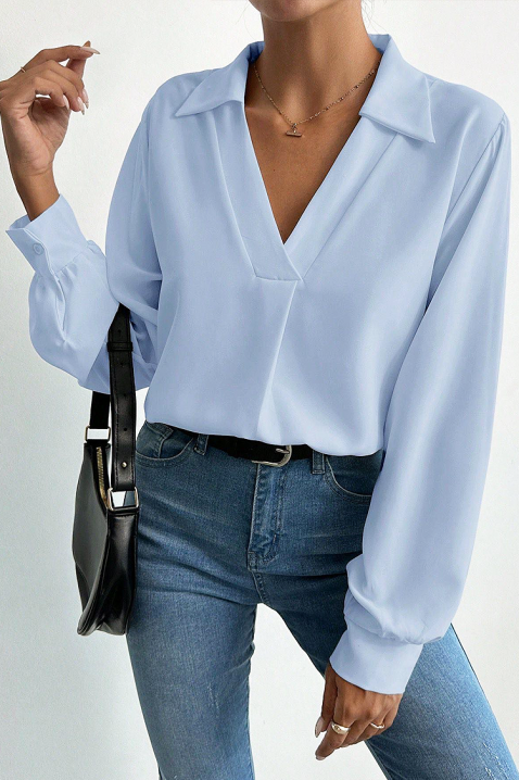 Γυναικεία μπλούζα MIOHEZA SKY, Χρώμα: Γαλάζιο, IVET.EU - Εκπτώσεις έως -80%