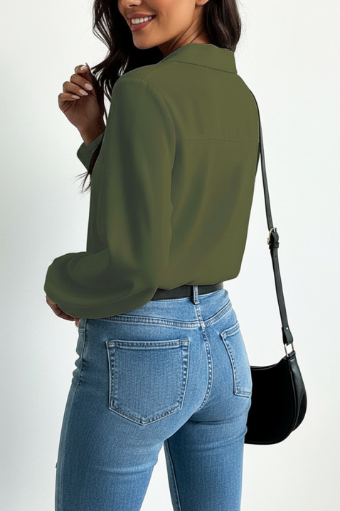 Γυναικεία μπλούζα MIOHEZA KHAKI, Χρώμα: χακί, IVET.EU - Εκπτώσεις έως -80%