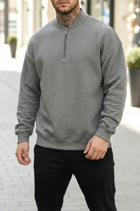 Ανδρική μπλούζα MENEJO GREY, Χρώμα: γκρι, IVET.EU - Εκπτώσεις έως -80%