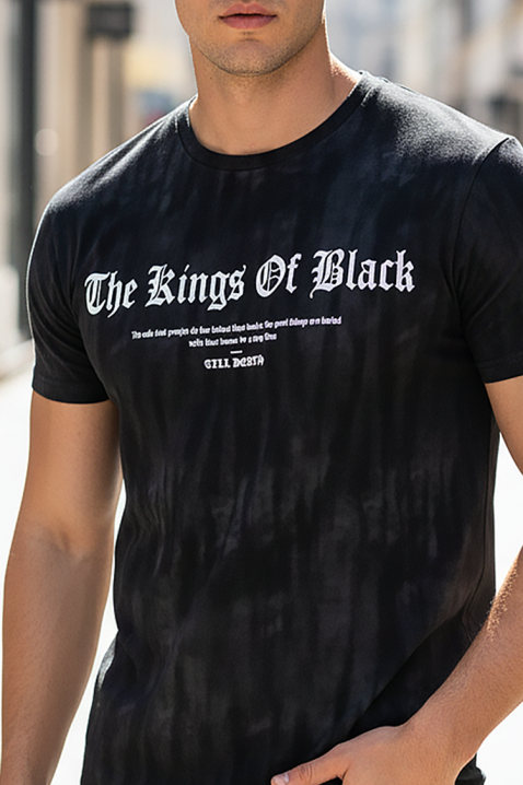 Ανδρικό μπλουζάκι BEMOLO BLACK, Χρώμα: μαύρο, IVET.EU - Εκπτώσεις έως -80%