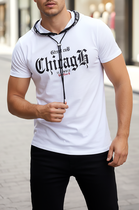 Ανδρικό μπλουζάκι PRILGO WHITE, Χρώμα: άσπρο, IVET.EU - Εκπτώσεις έως -80%