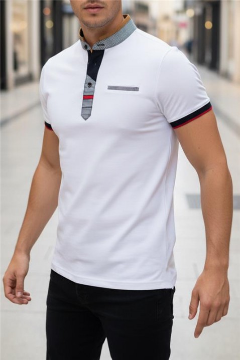 Ανδρικό μπλουζάκι MAGZO WHITE, Χρώμα: άσπρο, IVET.EU - Εκπτώσεις έως -80%