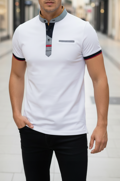 Ανδρικό μπλουζάκι MAGZO WHITE, Χρώμα: άσπρο, IVET.EU - Εκπτώσεις έως -80%