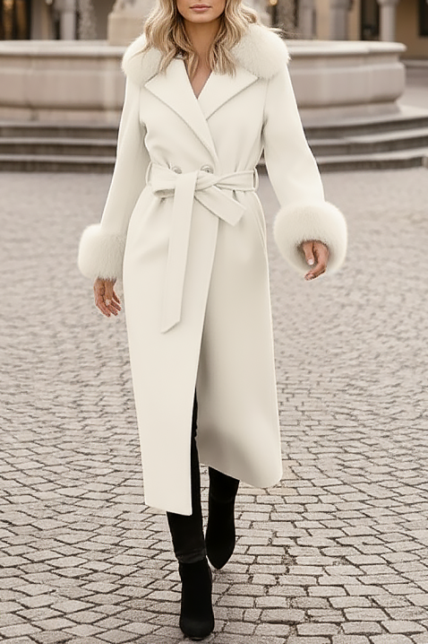 Παλτό LUXINDA WHITE, Χρώμα: άσπρο, IVET.EU - Εκπτώσεις έως -80%