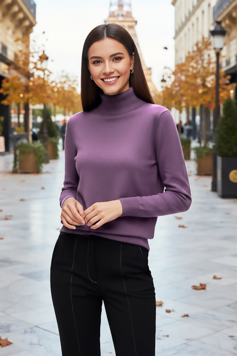 Πουλόβερ ERTIVOMA LILA, Χρώμα: μωβ, IVET.EU - Εκπτώσεις έως -80%