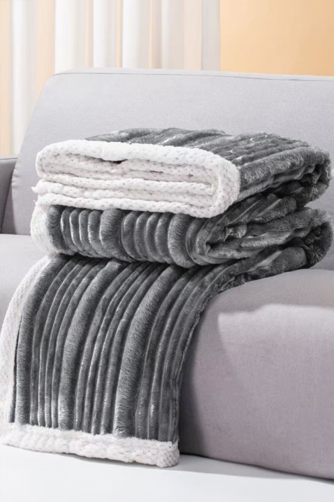 Κουβέρτα JERLONDA GRAFIT 160x200 cm, Χρώμα: γραφίτης, IVET.EU - Εκπτώσεις έως -80%