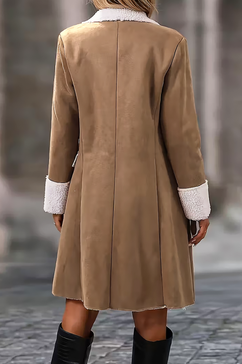 Παλτό MARSETA CAMEL, Χρώμα: ανοιχτό καφέ, IVET.EU - Εκπτώσεις έως -80%