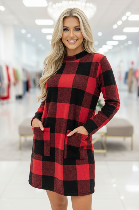 Τουνίκ DERVILDA, Χρώμα: κόκκινο, IVET.EU - Εκπτώσεις έως -80%