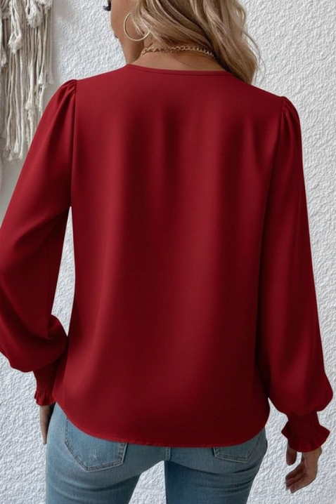 Γυναικεία μπλούζα VIONELGA RED, Χρώμα: κόκκινο, IVET.EU - Εκπτώσεις έως -80%