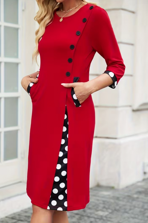 Φόρεμα LILMERVA, Χρώμα: κόκκινο, IVET.EU - Εκπτώσεις έως -80%