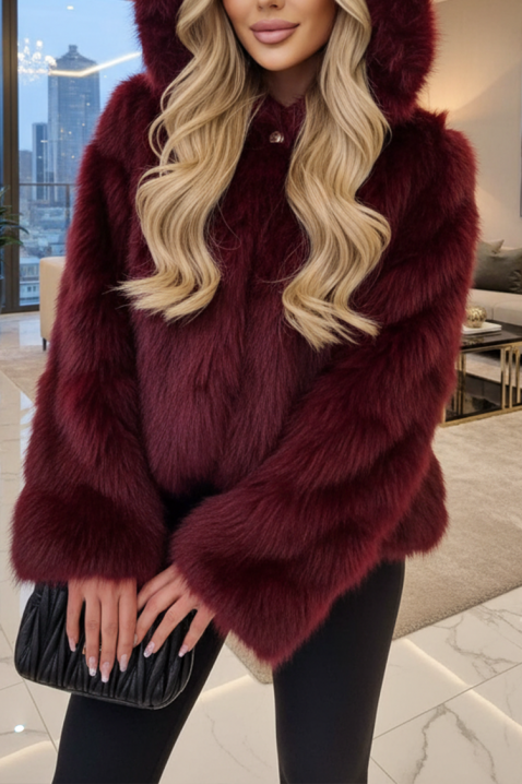 Παλτό ANJELZA BORDO, Χρώμα: μπορντό, IVET.EU - Εκπτώσεις έως -80%