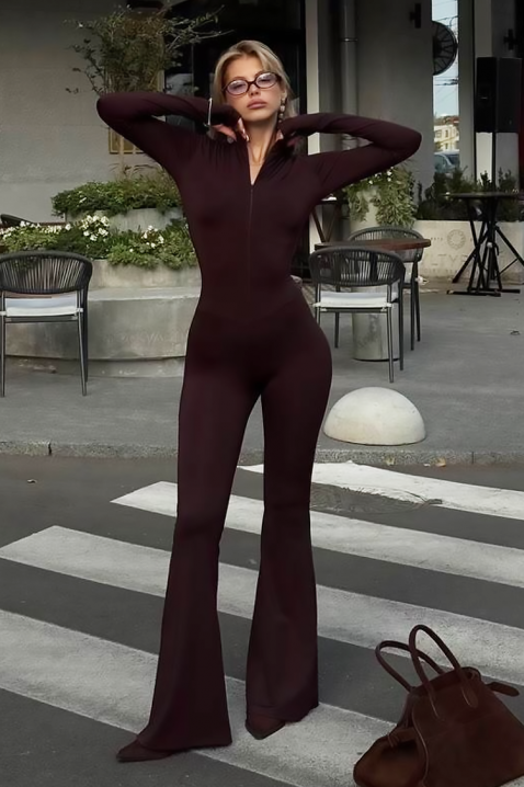 Ολόσωμη φόρμα ELIZIRA, Χρώμα: καφέ, IVET.EU - Εκπτώσεις έως -80%