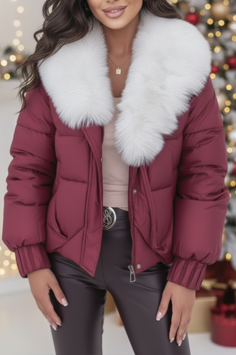 Μπουφάν BREZILA, Χρώμα: μπορντό, IVET.EU - Εκπτώσεις έως -80%