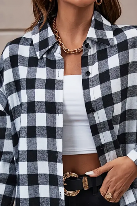 Γυναικείο πουκάμισο ABRONDA BLACK, Χρώμα: μαύρο, IVET.EU - Εκπτώσεις έως -80%