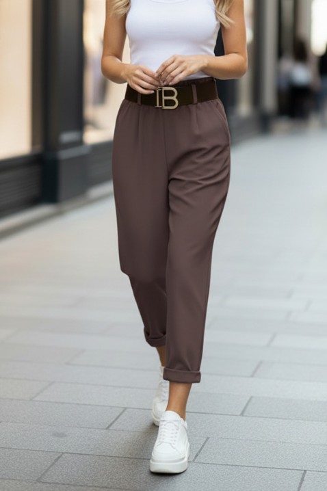 Παντελόνι LOVRENZA MOCHA, Χρώμα: μόκα, IVET.EU - Εκπτώσεις έως -80%