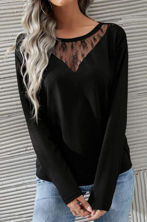 Γυναικεία μπλούζα BELVORTA, Χρώμα: μαύρο, IVET.EU - Εκπτώσεις έως -80%