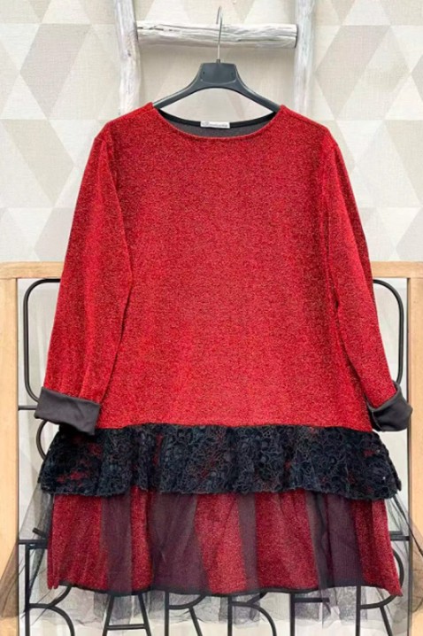 Φόρεμα SERFIOVA RED, Χρώμα: κόκκινο, IVET.EU - Εκπτώσεις έως -80%