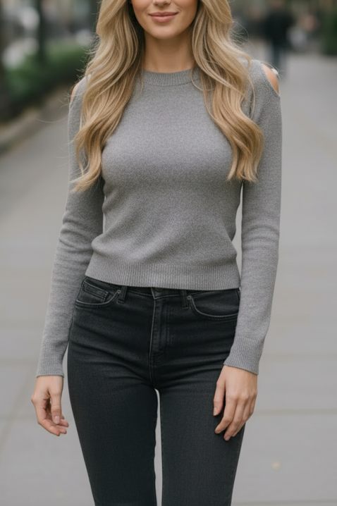 Πουλόβερ ABELMODA GREY, Χρώμα: γκρι, IVET.EU - Εκπτώσεις έως -80%