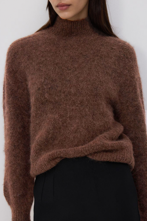 Πουλόβερ BROJEFA BROWN, Χρώμα: καφέ, IVET.EU - Εκπτώσεις έως -80%