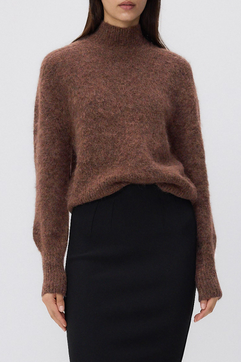 Πουλόβερ BROJEFA BROWN, Χρώμα: καφέ, IVET.EU - Εκπτώσεις έως -80%