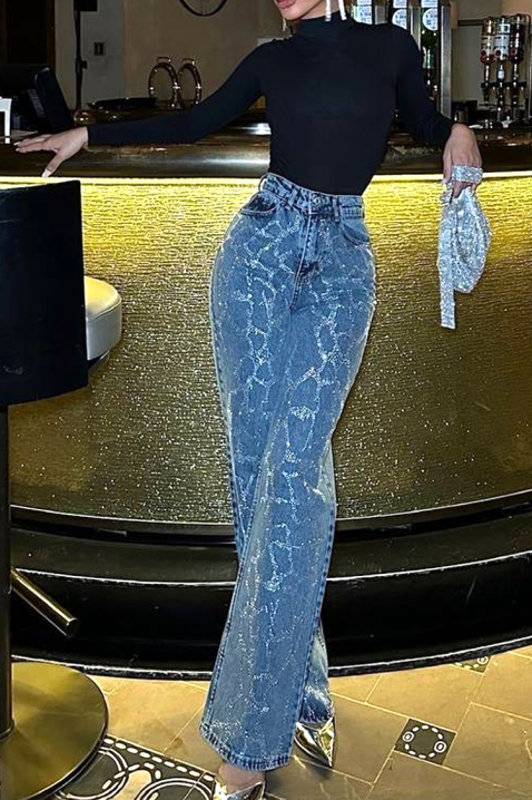 Τζιν HOLDINA, Χρώμα: μπλε, IVET.EU - Εκπτώσεις έως -80%