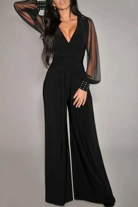 Ολόσωμη φόρμα YELFOGA, Χρώμα: μαύρο, IVET.EU - Εκπτώσεις έως -80%