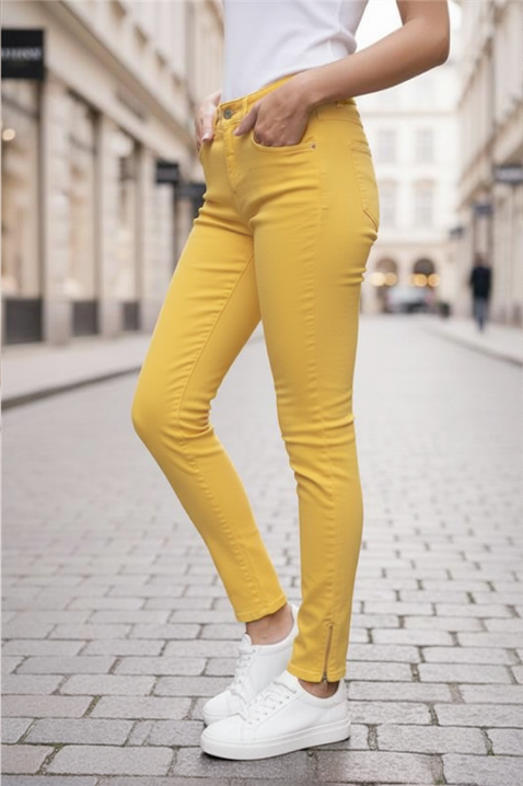 Τζιν KRIMIZA YELLOW, Χρώμα: κίτρινο, IVET.EU - Εκπτώσεις έως -80%