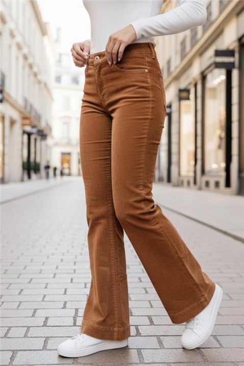 Παντελόνι BERVOLZA, Χρώμα: ανοιχτό καφέ, IVET.EU - Εκπτώσεις έως -80%