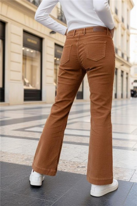 Παντελόνι BERVOLZA, Χρώμα: ανοιχτό καφέ, IVET.EU - Εκπτώσεις έως -80%