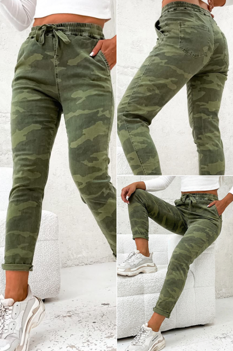 Τζιν KAFLUNZA, Χρώμα: καμουφλάζ , IVET.EU - Εκπτώσεις έως -80%