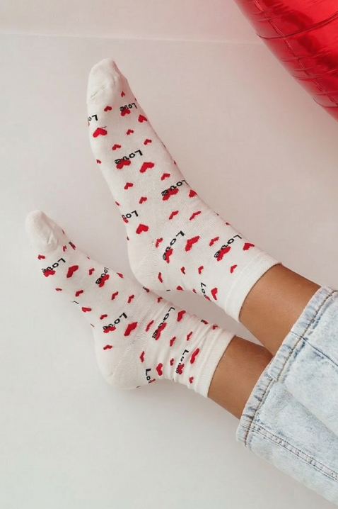 Κάλτσες FIOMELZA WHITE, Χρώμα: άσπρο, IVET.EU - Εκπτώσεις έως -80%