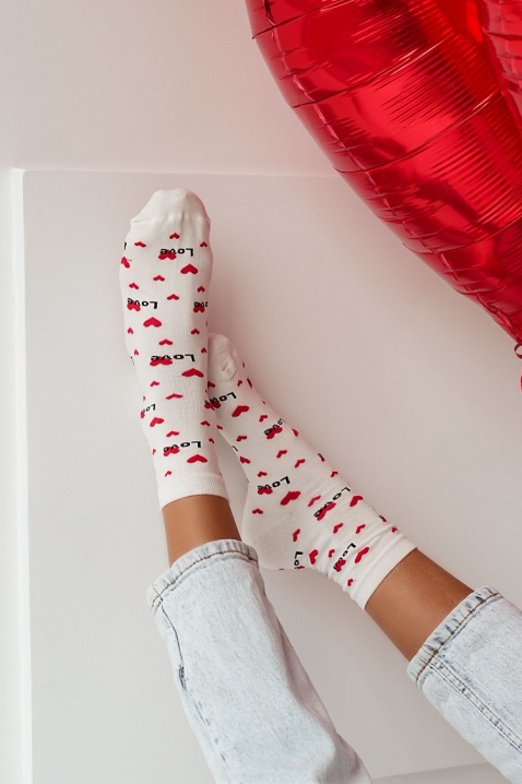 Κάλτσες FIOMELZA WHITE, Χρώμα: άσπρο, IVET.EU - Εκπτώσεις έως -80%