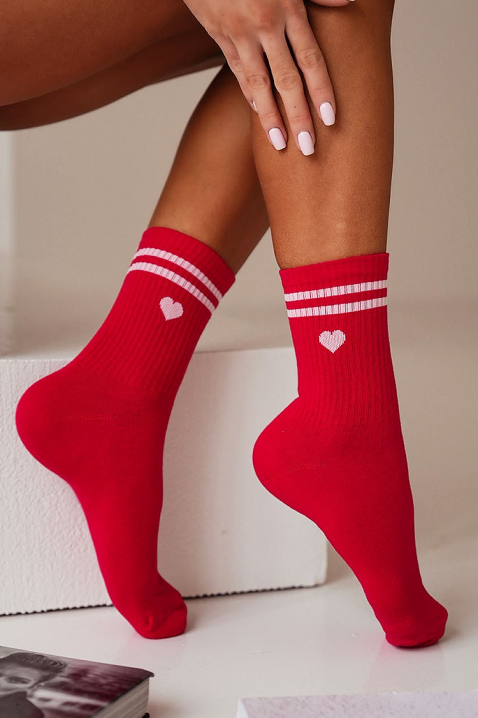 Κάλτσες VEROLGA RED, Χρώμα: κόκκινο, IVET.EU - Εκπτώσεις έως -80%