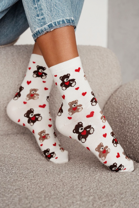 Κάλτσες PINTELGA, Χρώμα: άσπρο, IVET.EU - Εκπτώσεις έως -80%