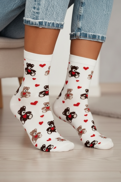 Κάλτσες PINTELGA, Χρώμα: άσπρο, IVET.EU - Εκπτώσεις έως -80%