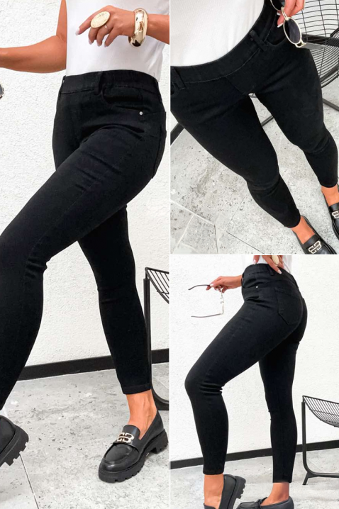 Τζιν CHERLONZA, Χρώμα: μαύρο, IVET.EU - Εκπτώσεις έως -80%