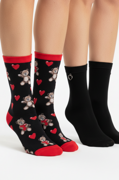 Σετ γυναικείες κάλτσες EMIOLNA, Χρώμα: μαύρο, IVET.EU - Εκπτώσεις έως -80%