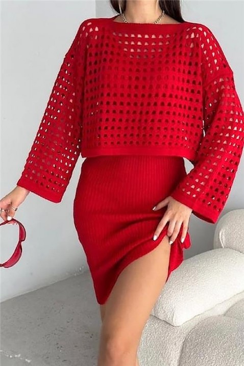 Σύνολο MUGLERA, Χρώμα: κόκκινο, IVET.EU - Εκπτώσεις έως -80%