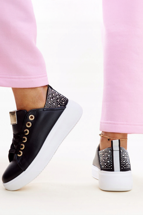 Γυναικεία παπούτσια KLAMELDA BLACK, Χρώμα: μαύρο, IVET.EU - Εκπτώσεις έως -80%